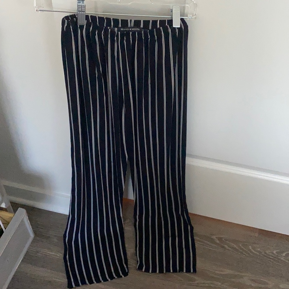 Brandy Melville Wide Leg Striped Pants